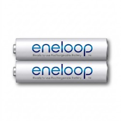 باتری نیم قلمی قابل شارژ تلفن بی سیم پاناسونیک مدل eneloop/BK-4MCCE بسته 2 عددی