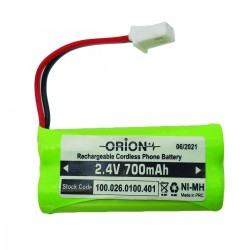 باتری تلفن بی سیم اوریون مدل 2.4V 700mAh