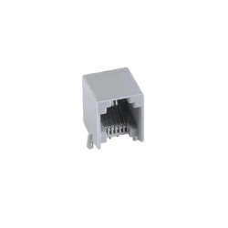 کانکتور 1 به 2 مادگی تلفن مدل 6P6C-RJ12-Right.Angle