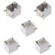 کانکتور 1 به 2 مادگی تلفن مدل 6P4C-RJ11-Right.Angle بسته 5 عددی