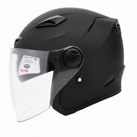 کلاه کاسکت بدون فک طلق متحرک رادین مدل عینک دار LVS کد 2409