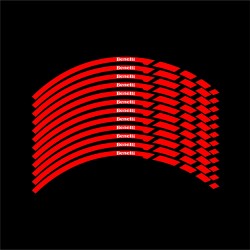برچسب رینگ موتورسیکلت لیزارد مدل رفلکتیو طرح Benelli کد LZD-1058 بسته 12 عددی