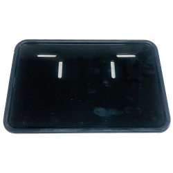 قاب پلاک موتور سیکلت وارون مدل فلزی کد W-118-BLK