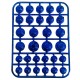 گل پیج بدنه موتور سیکلت وارون طرح BLU کد W-124بسته 30 عددی