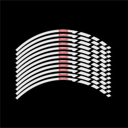 برچسب رینگ موتورسیکلت لیزارد مدل رفلکتیو طرح Benelli کد LZD-1057 بسته 12 عددی