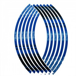 پد برچسب دور رینگ موتور سیکلت وارون مدل W-51-BLU مناسب برای آپاچی بسته 12 عددی