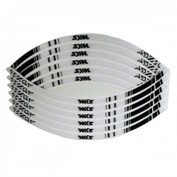 پد برچسب دور رینگ موتور سیکلت وارون مدل W-15-WH مناسب برای اس وای ام SYM بسته 12 عددی