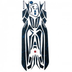پد برچسب بدنه کامل موتور سیکلت وارون مدل B-10-BLK-BLU مناسب برای هوندا کلیک 150 بسته 33 عددی