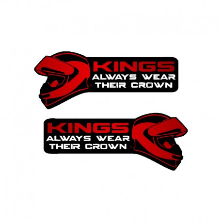 برچسب موتورسیکلت رایسان طرح king کد sm0051r