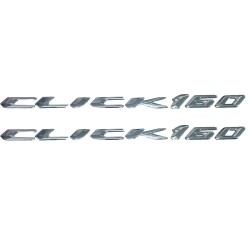 آرم روی بدنه و دستگیره موتور سیکلت وارون مدل آبکاری کد A-50 مناسب برای هوندا CLICK 160 بسته 2 عددی