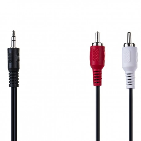 کابل تبدیل جک 3.5 میلی متری به دو RCA ای فور نت مدل AUX-201 طول 1.5 متر