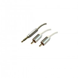 کابل تبدیل 1 به 2 جک 3.5 میلی متری به RCA فرانت مدل FRN-S1-2-630 طول 1 متر