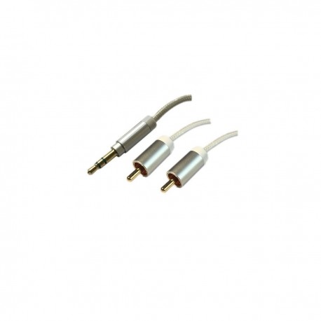 کابل تبدیل 1 به 2 جک 3.5 میلی متری به RCA فرانت مدل FRN-S1-2-630 طول 1 متر