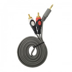 کابل تبدیل 1 به 2 صدا ارنج مدل plug طول 1.5 متر