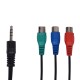 کابل تبدیل جک 3.5 میلی متری به RCA مدل H.K طول 0.2 متر