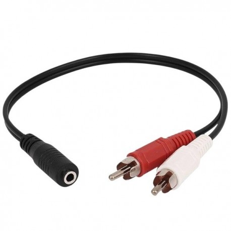 کابل تبدیل جک 3.5 میلی متری به RCA مدل F-55 طول 0.3 متر