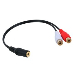 کابل تبدیل جک 3.5 میلی متری به RCA مدل FR/FA طول 0.3 متر