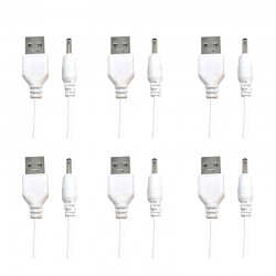کابل تبدیل USB به DC 3.5 MM مدل 4740 طول 0.8 متر مجموعه 6 عددی