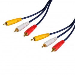 کابل تبدیل 3 جک RCA به 3 جک RCA مدل MAX-110 طول 10 متر