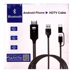 کابل تبدیل Micro usb و TYPE-C به HDMI مدل A5611 طول 1 متر