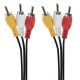 کابل 3 جک RCA به 3 جک RCA مدلV طول 1.5 متر