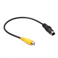 كابل تبديل SVideo چهارپين به RCA مدل پرتابل طول 0.25 متر