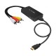 کابل تبدیل AV به HDMI مدل B09GYMSTTV طول 1 متر