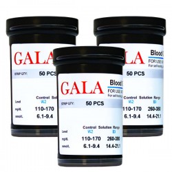 نوار تست قند خون گالا مدل OK-2AJ سه بسته 50 عددی