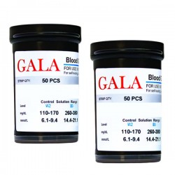نوار تست قند خون گالا مدل OK-2AJ دو بسته 50 عددی