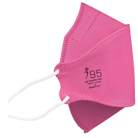 ماسک تنفسی ریما مدل سه بعدی N95 نانو کد Pink-F95 بسته 25 عددی