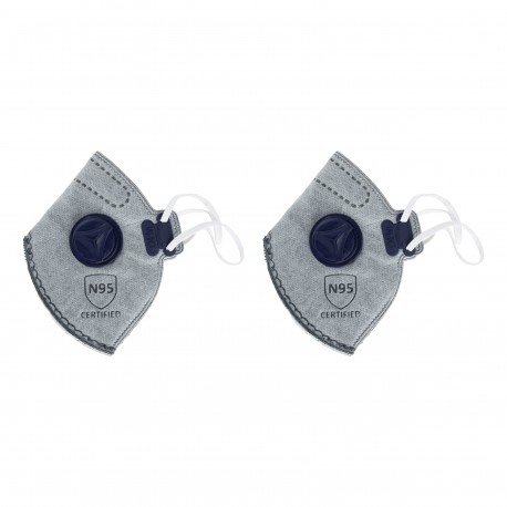 ماسک تنفسی امگا مدل ffp2-N95 بسته 2 عددی
