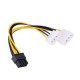 کابل برق پردازنده 4 پین به 8 پین مدل Molex طول 0.2 متر