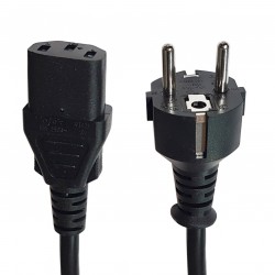 کابل برق سه پین منبع تغذیه کامپیوتر مدل 16A power طول 1.5 متر