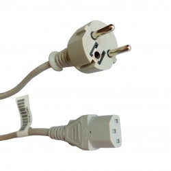 کابل برق سه پین منبع تغذیه کامپیوتر ولکس مدل ماینر کد M2511 طول ۳ متر