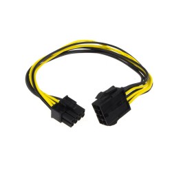 کابل برق کارت گرافیک 8 پین به 8 پین مدل gr100 طول 0.3 متر