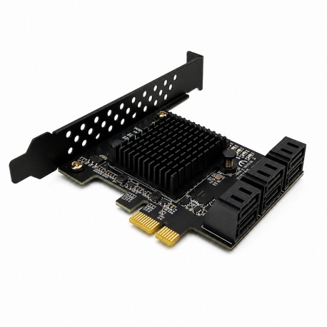 کارت توسعه PCI Express به SATA 3.0 لمونتک مدل 6 Port
