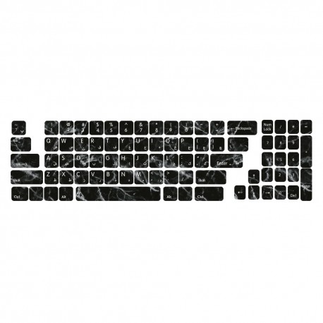 برچسب حروف فارسی کیبورد گراسیپا طرح Marbel