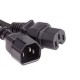 کابل برق بک تو بک بافو مدل 3x1.5- C14-C15 طول 3 متر