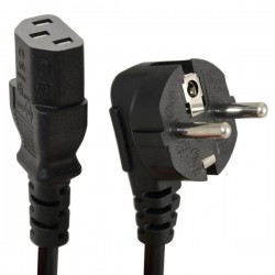 کابل برق سه پین منبع تغذیه کامپیوتر ایلون مدل EU-C13 طول 1.5 متر