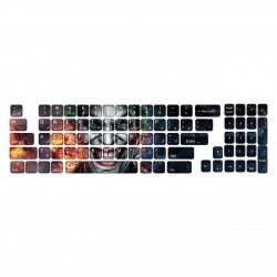 برچسب حروف فارسی کیبورد گراسیپا طرح Ghost کد 110