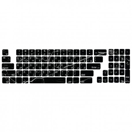 برچسب حروف فارسی کیبورد طرح ترک کد 110