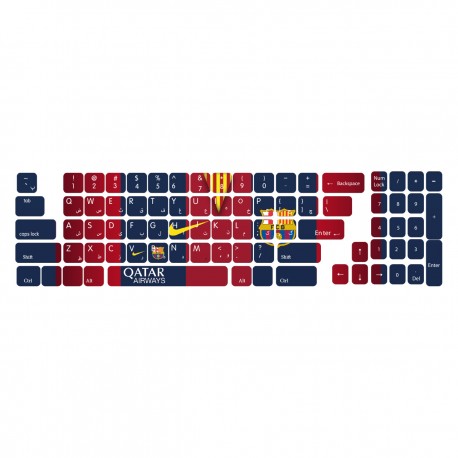 برچسب حروف فارسی کیبورد گراسیپا طرح Barca Kit کد 102