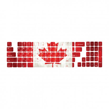 برچسب حروف فارسی کیبورد طرح Canada کد 102