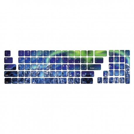 برچسب حروف فارسی کیبورد گراسیپا طرح SNOW کد 103