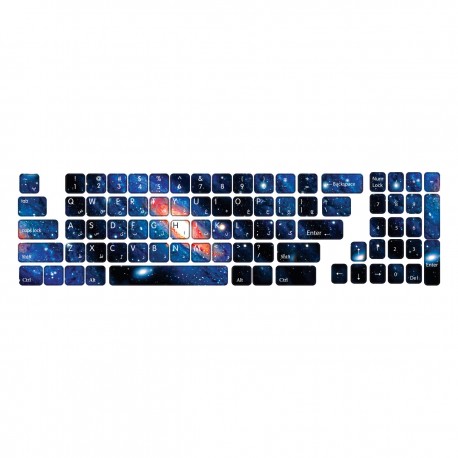 برچسب حروف فارسی کیبورد گراسیپا طرح SPACE کد 103