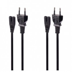 کابل برق دو پین مدل hz طول 1.5 متر بسته دو عددی