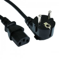 کابل برق سه پین منبع تغذیه کامپیوتر مدل PC-163A طول 1.5 متر