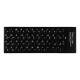 برچسب حروف کیبورد طرح چرم مدل leather082
