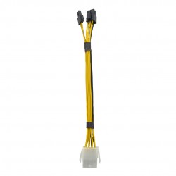 کابل برق کارت گرافیک 8 پین ماده به 8 پین نر مدل Extension88 طول 0.35 متر