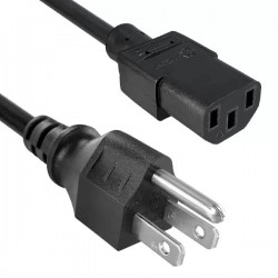 کابل برق سه پین منبع تغذیه کامپیوتر ول شاین مدل WS-001F طول 1.8 متر